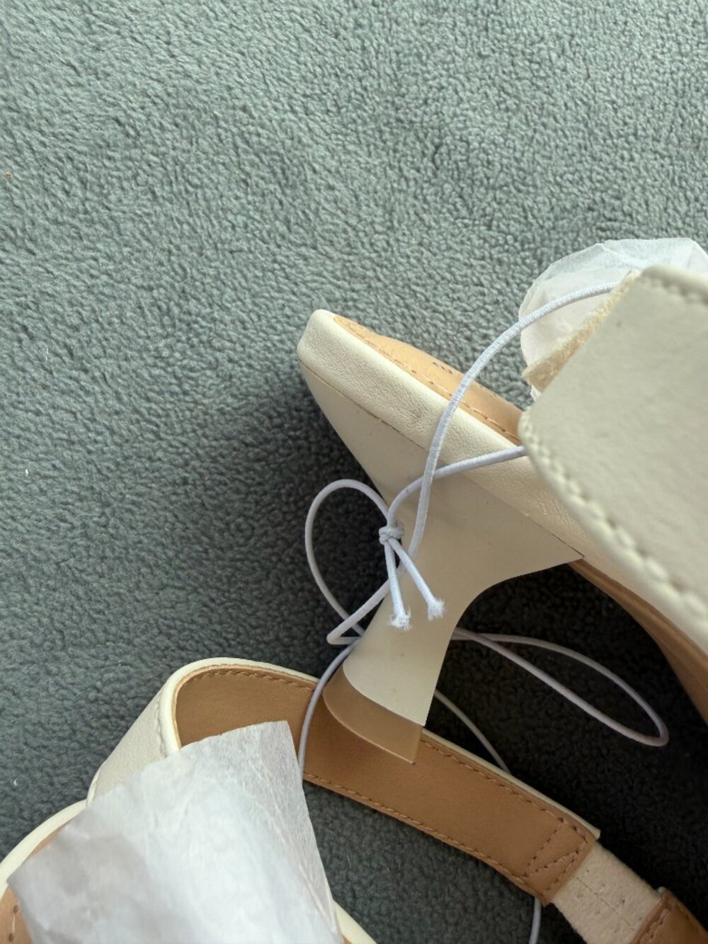 Women's Milan Raffia Slingback Heels - A New Day 8 - Picture 3 of 7